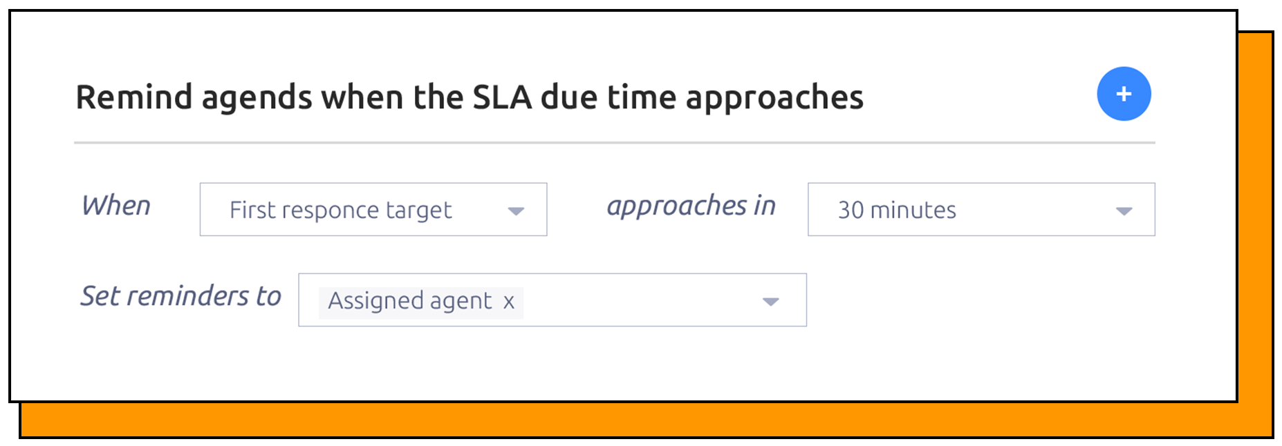 HelpDesk Service Level Agreements Settings